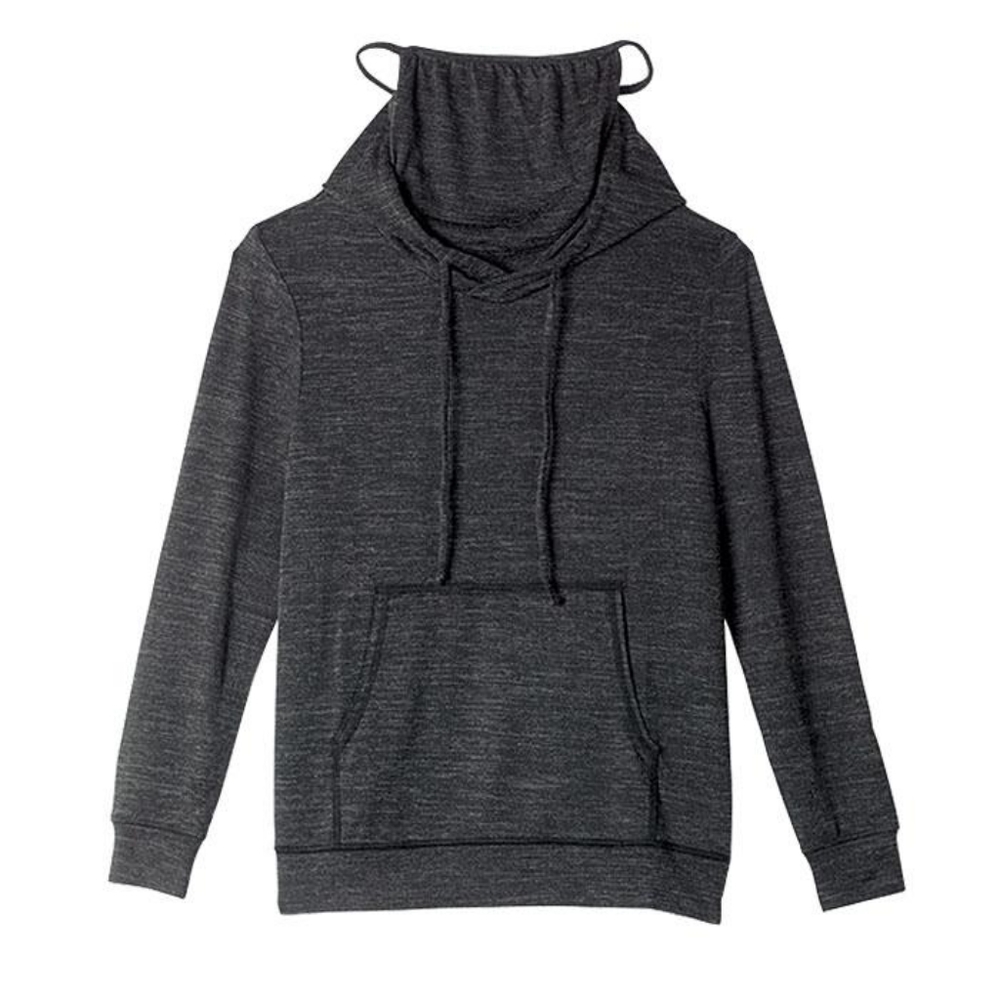 Hooded Pullover with Built-In Face Mask